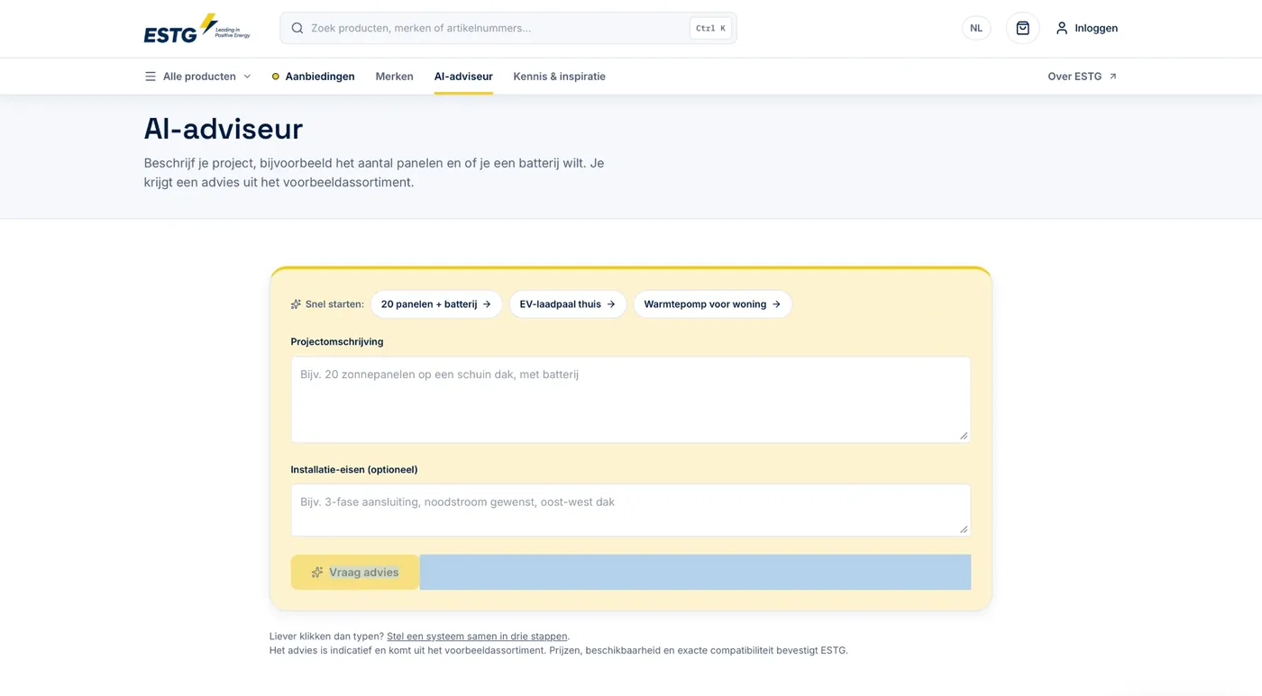 De AI-adviseur met projectomschrijving
